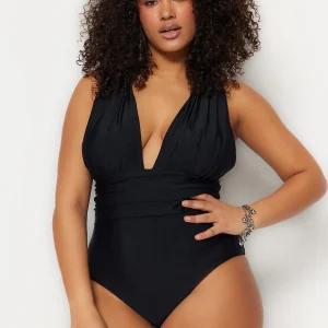 Plus Size Black Swimsuit