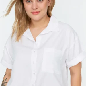 Shirt White Pocket Detail