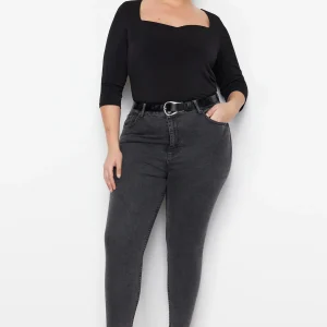 Skinny Denim Dark Gray