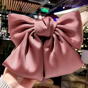 Bow Hair Clip Satin