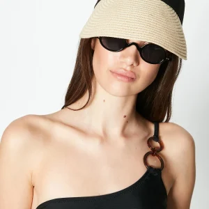 Velcro Visor Straw Beach Hat