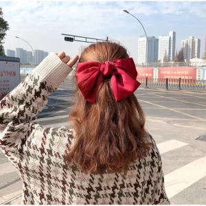 Bow Hair Clip Satin