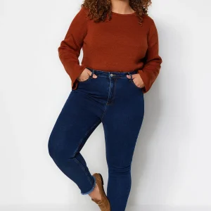 Plus Size Denim Dark Blue